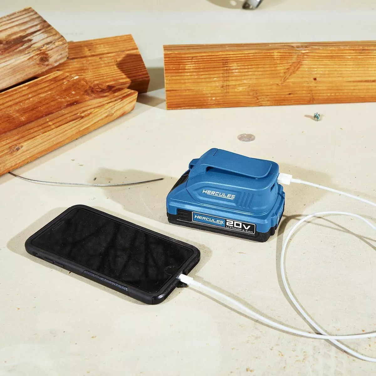 HERCULES 20V Lithium-Ion USB Power Source Battery Adapter – Tool Only 8 HERCULES 20V Lithium-Ion USB Power Source Battery Adapter – Tool Only - Image 6