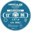HERCULES 12 in., 96T Laminate/Plastics/Non-Ferrous Metal Cutting Miter Saw Blade -Cheap Hercules Store 56331 I