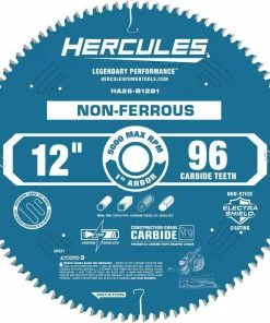 HERCULES 12 in., 96T Laminate/Plastics/Non-Ferrous Metal Cutting Miter Saw Blade