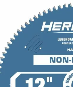 HERCULES 12 in., 96T Laminate/Plastics/Non-Ferrous Metal Cutting Miter Saw Blade -Cheap Hercules Store 56331 W4