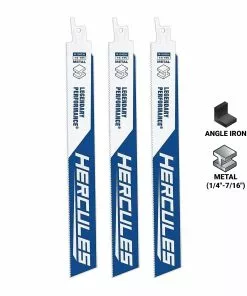 HERCULES 9 in. 14 TPI Bi-Metal Reciprocating Saw Blades, 3 Pk. -Cheap Hercules Store 56483 W21