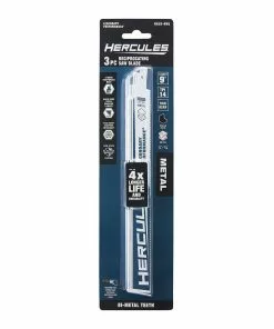 HERCULES 9 in. 14 TPI Bi-Metal Reciprocating Saw Blades, 3 Pk. -Cheap Hercules Store 56483 W4