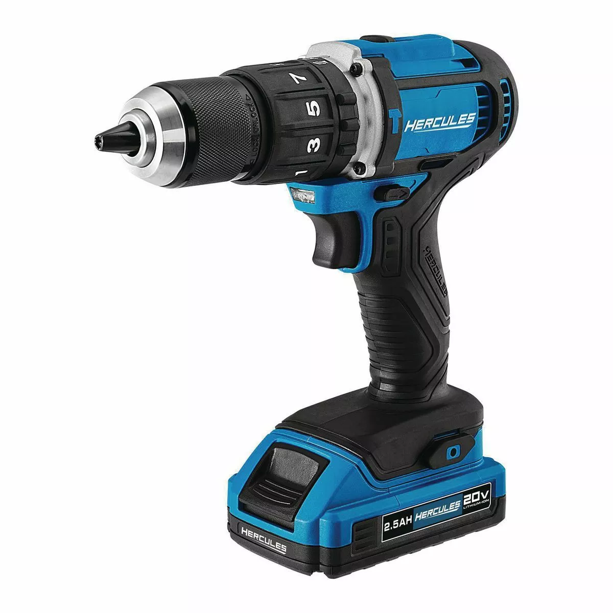 HERCULES 20V Cordless 1/2 in. Compact Variable Speed Hammer Drill/Driver - Tool Only 4 HERCULES 20V Cordless 1/2 in. Compact Variable Speed Hammer Drill/Driver - Tool Only - Image 3