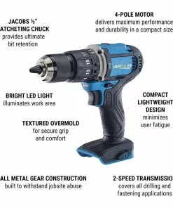 HERCULES 20V Cordless 1/2 in. Compact Variable Speed Hammer Drill/Driver - Tool Only 17 HERCULES 20V Cordless 1/2 in. Compact Variable Speed Hammer Drill/Driver - Tool Only -Cheap Hercules Store 56533 W2