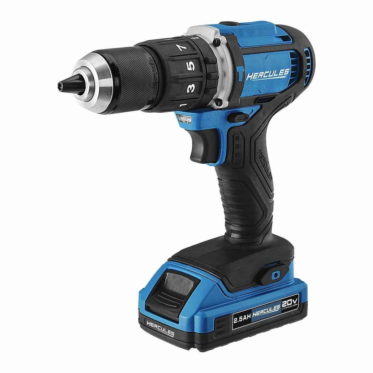 HERCULES 20V Cordless 1/2 in. Compact Variable Speed Hammer Drill/Driver - Tool Only 8 HERCULES 20V Cordless 1/2 in. Compact Variable Speed Hammer Drill/Driver - Tool Only - Image 7