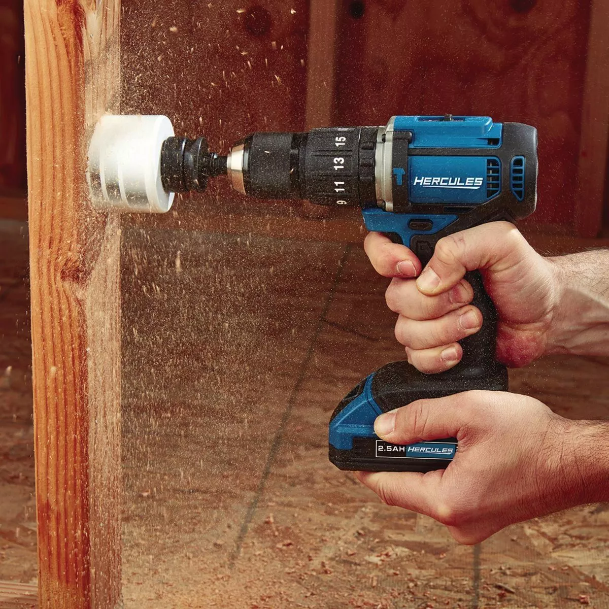 HERCULES 20V Cordless 1/2 in. Compact Variable Speed Hammer Drill/Driver - Tool Only 12 HERCULES 20V Cordless 1/2 in. Compact Variable Speed Hammer Drill/Driver - Tool Only - Image 11