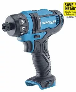 HERCULES 12V Cordless 1/4 in. Hex Compact Screwdriver - Tool Only