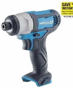 HERCULES 12V Cordless 1/4 in. Hex Compact Impact Driver - Tool Only