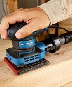 HERCULES 2.4 Amp Orbital 1/4 Sheet Sander with Soft Start -Cheap Hercules Store 56602 W10