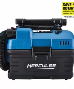 HERCULES 20V/120V Dual Power 2 Gallon Wet/Dry Portable Vacuum - Tool Only -Cheap Hercules Store 56789 W21
