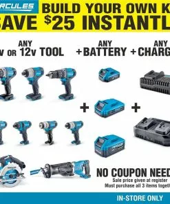 HERCULES 20v Lithium-Ion Cordless Compact Heat Gun - Tool Only -Cheap Hercules Store 56815 W2KIT