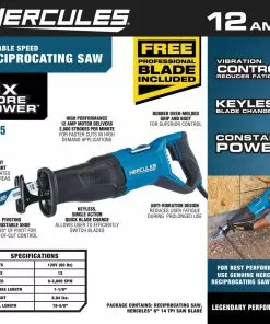 HERCULES 12 Amp Variable Speed Reciprocating Saw -Cheap Hercules Store 56879 W2SS