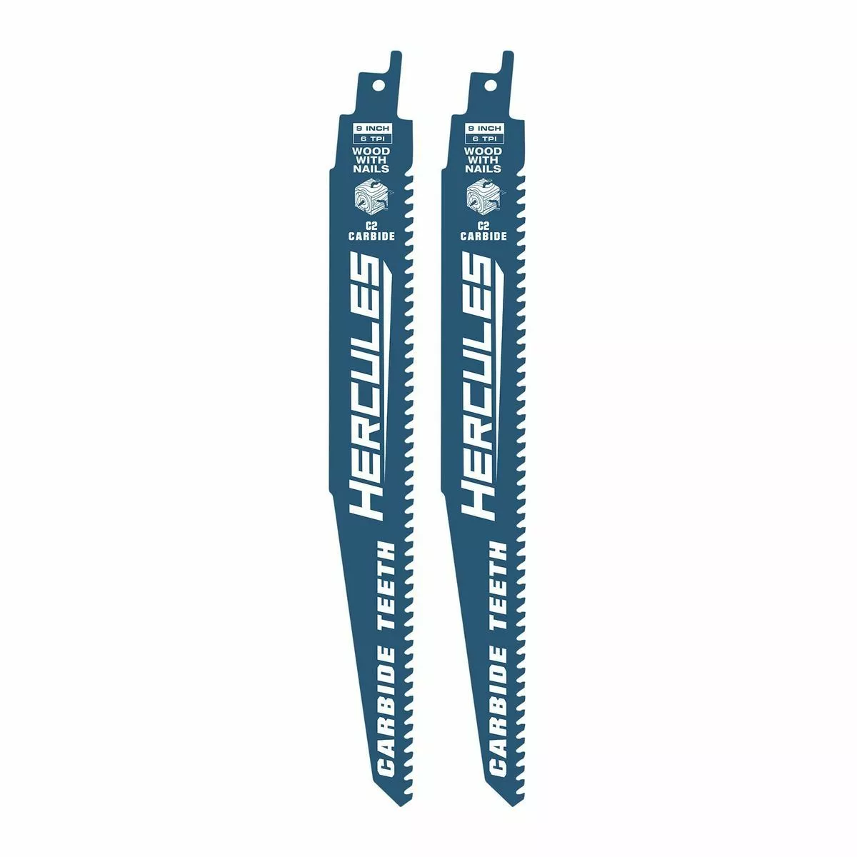 HERCULES 9 in. Carbide Reciprocating Saw Blades, 2 Pk. 4 HERCULES 9 in. Carbide Reciprocating Saw Blades, 2 Pk. - Image 2