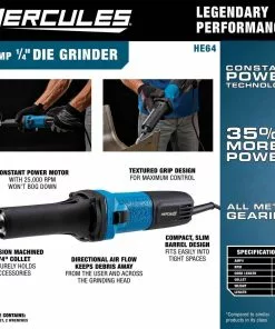 HERCULES 4 Amp, 1/4 in. Die Grinder -Cheap Hercules Store 56932 W2SS