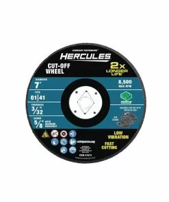 HERCULES 7 in. x 3/32 in. x 5/8 in. Type 01/41 Masonry Cut-off Wheel