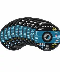 HERCULES 4 in. x .040 in. x 5/8 in. Type 01/41 Metal Cut-off Wheel 10 Pk.