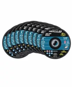 HERCULES 4 in. x 1/16 in. x 5/8 in. Type 01/41 Metal Cut-off Wheel 10 Pk.