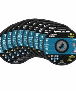 HERCULES 6 in. x 1/16 in. x 7/8 in. Type 01/41 Metal Cut-off Wheel 10 Pk.