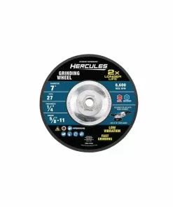 HERCULES 7 in. x 1/4 in. x 5/8 in.-11 Type 27 Metal Grinding Wheel