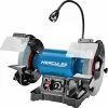 HERCULES 8 in. Variable Speed Bench Grinder with LED Worklight -Cheap Hercules Store 57285 I