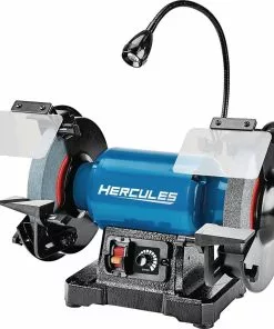 HERCULES 8 in. Variable Speed Bench Grinder with LED Worklight
