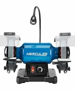 HERCULES 8 in. Variable Speed Bench Grinder with LED Worklight -Cheap Hercules Store 57285 W9