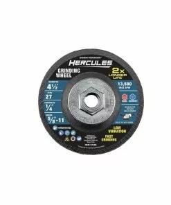 HERCULES 4-1/2 in. x 1/4 in. x 5/8 in.-11 Type 27 Metal Grinding Wheel