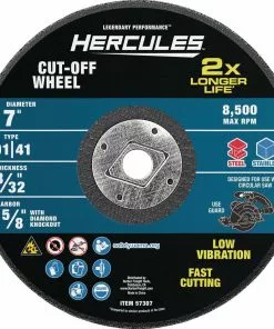 HERCULES 7 in. x 3/32 in. x 5/8 in. Type 01/41 Metal Cut-off Wheel