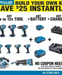 HERCULES 12V Cordless Variable Speed Polisher/Sander - Tool Only -Cheap Hercules Store 57735 W2KIT