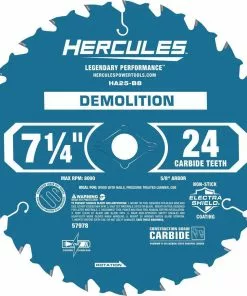HERCULES 7-1/4 in., 24T Demolition Miter and Circular Saw Blade