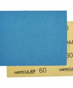 HERCULES 4-1/2 in. x 5-1/2 in. 60 Grit 1/4 Sheet Sandpaper with Ceramic Alumina Grain, 5 Pk. -Cheap Hercules Store 58136 W5