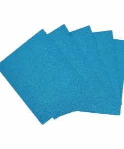 HERCULES 4-1/2 in. x 5-1/2 in. 40 Grit 1/4 Sheet Sandpaper with Ceramic Alumina Grain, 5 Pk.