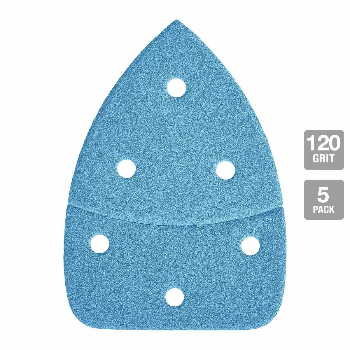 HERCULES 120 Grit Hook and Loop Corner/Detail Sanding Sheets, 5 Pk. 5 HERCULES 120 Grit Hook and Loop Corner/Detail Sanding Sheets, 5 Pk. - Image 3