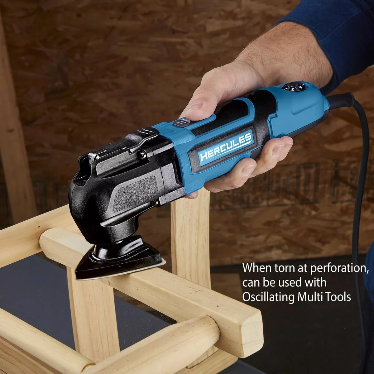 HERCULES 120 Grit Hook and Loop Corner/Detail Sanding Sheets, 5 Pk. 7 HERCULES 120 Grit Hook and Loop Corner/Detail Sanding Sheets, 5 Pk. - Image 5