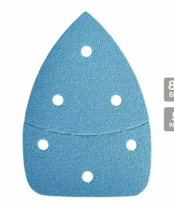 HERCULES 80 Grit Hook and Loop Corner/Detail Sanding Sheets, 5 Pk. -Cheap Hercules Store 58198 W21