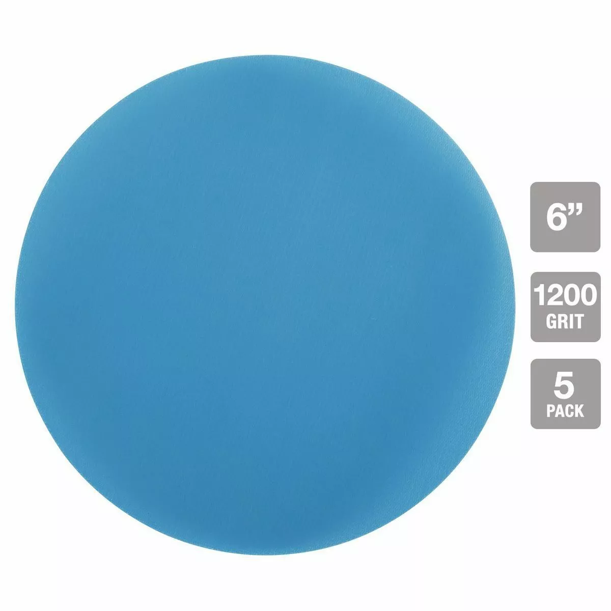 HERCULES 6 in. 1200 Grit Hook and Loop Film Sanding Disc, 5 Pk. 5 HERCULES 6 in. 1200 Grit Hook and Loop Film Sanding Disc, 5 Pk. - Image 3