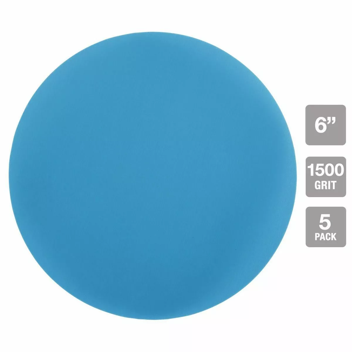 HERCULES 6 in. 1500 Grit Hook and Loop Film Sanding Disc, 5 Pk. 5 HERCULES 6 in. 1500 Grit Hook and Loop Film Sanding Disc, 5 Pk. - Image 3