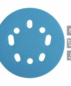 HERCULES 5 in. 120 Grit Hook and Loop Universal Pattern Sanding Disc, 5 Pk. -Cheap Hercules Store 58403 W21