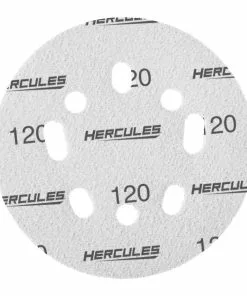 HERCULES 5 in. 120 Grit Hook and Loop Universal Pattern Sanding Disc, 5 Pk. -Cheap Hercules Store 58403 W4