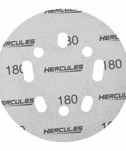 HERCULES 5 in. 180 Grit Hook and Loop Universal Pattern Sanding Disc, 5 Pk. -Cheap Hercules Store 58406 W4