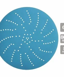 HERCULES 6 in. 800 Grit Hook and Loop Multi-Hole Pattern Sanding Disc with Ceramic Alumina Grain, 5 Pk. -Cheap Hercules Store 58411 W21