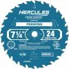 HERCULES 7-1/4 in., 24T Framing Circular Saw Blade -Cheap Hercules Store 62836 I