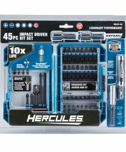HERCULES Hercules Impact Driver Bit Set, 45 Piece -Cheap Hercules Store 63383 zzz alt2 500