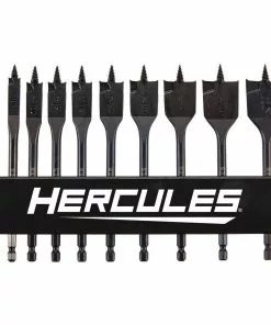 HERCULES Spade Bit Set, 10 Piece