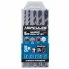HERCULES Masonry Drill Bit Set, 5 Pc. 2 HERCULES Masonry Drill Bit Set, 5 Pc. -Cheap Hercules Store 63451 zzz 500