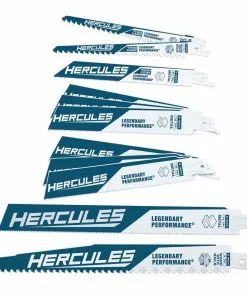 HERCULES Demo and Thin Kerf Reciprocating Saw Blade Set, 12 Pc.