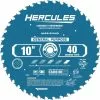 HERCULES 10 in., 40T General Purpose Miter and Table Saw Blade -Cheap Hercules Store 63801 I