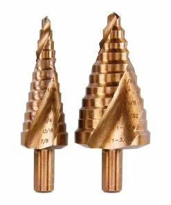 HERCULES Cobalt Steel Step Drill Bit Set, 2 Pc.