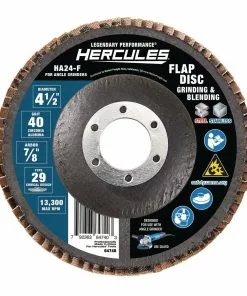 HERCULES 4-1/2 in. 40 Grit Zirconia Type 29 Flap Disc