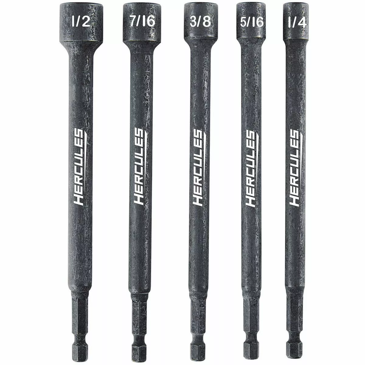 HERCULES 6 in. Impact Rated Magnetic Nut Setters SAE, 5 Pc. 3 HERCULES 6 in. Impact Rated Magnetic Nut Setters SAE, 5 Pc.